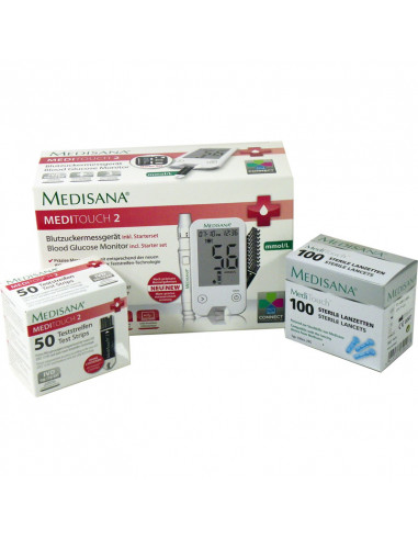 Medisana MediTouch2 Bloedglucosemeter Startpakket Plus