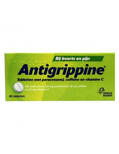 Antigrippine paracetamol 250 mg 40 tabletten