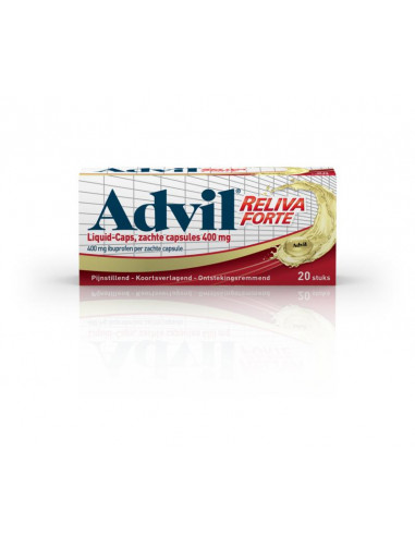 Advil Reliva Forte liquid caps 400 mg 20 capsules