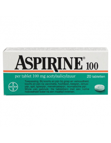 Aspirine 100 mg 20 tabletten