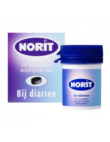Norit 125 mg 50 tabletten
