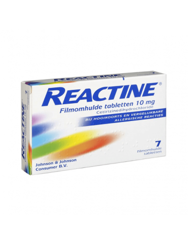 Reactine 10mg allergie 7 tabletten