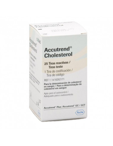 Accutrend cholesterol teststrips (25st)