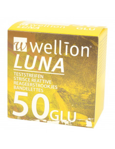 Wellion Luna glucose teststrippen 50 stuks