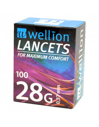 Wellion 28G lancetten 100 stuks
