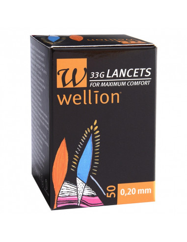 Wellion 33G lancetten 50 stuks