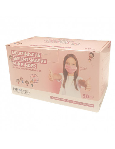 Mondmasker Medisch Type IIR Girls Roze 50 stuks