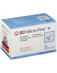BD Microfine+ 8mm thinwall pennaalden 100 stuks
